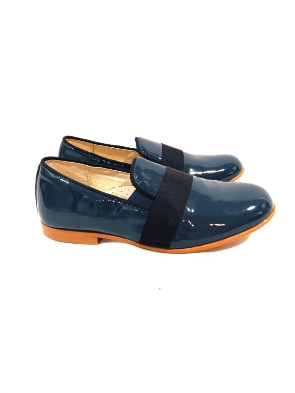 Manelli Girls Shoes Size 11.5 USA 29 EU New Loafers Slip On Flats Navy Blue Colo